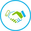 hand shake logo